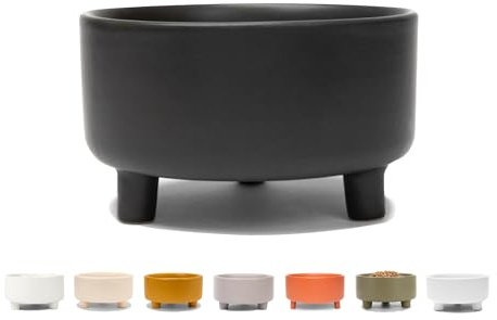 Waggo Uplift - Ciotola per cani in ceramica per razze di taglia piccola, media e grande, pesante e resistente, per cibo e acqua per animali domestici, lavabile in lavastoviglie, moderna, mangiatoia