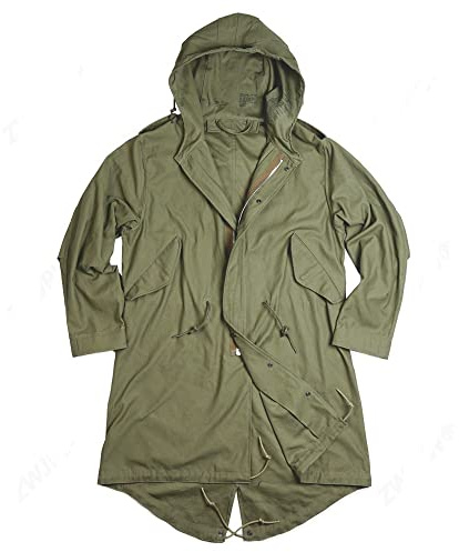M51 M1951 Parka Veste coupe-vent pour homme, Vert, L
