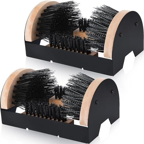 Sliner Boot Brush Scraper Outdoor Heavy Duty Shoe Cleaner Brush Boot Scraper for Sneaker Mud Cleaning Supplies(2 Pieces)