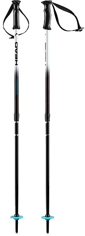 ATOMIC Unisex - Adult Head Supershape Team Ski Poles, Black/White/Blue, Adjustable