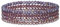 GoPaw Damen Kristall Perlen Armband,Mehrschichtiges Steine Armband,Perlen Armbänder,Paar/Freundschafts/Partner Armbänder (Violett)