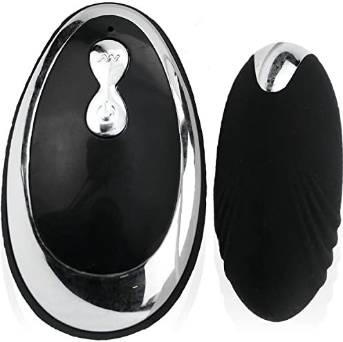 Vibro Ei mit Fernbedienung für Frauen – 6,5 cm x 3,2 cm schwarz – 10 Vibrationsmodi, Bullet Vibrator & Liebeskugeln Vibration – wasserdicht, diskret & tragbar – FOPS M17-15