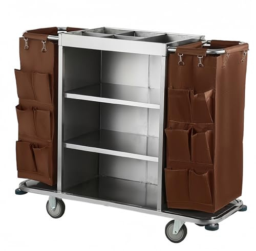 Carrello Premium per Hotel e Pulizie su Ruote, Carrello Multiuso per Pulizie Commerciali per Hotel e Appartamenti