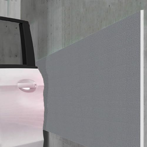 Garage wall protection for car doors, thickened post padding, self-adhesive wall pads for impact protection, protective strips for columns, walls, beams and walkways (Grey, 20 cm/8 inch)