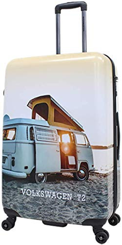 Bowatex Motiv Bulli T2 Camper Bus Reise Koffer Trolley 4 Rollen 78 cm groß