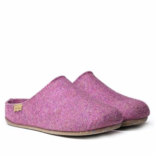 TONI PONS Chausson de maison pour femme en feutre recyclé - MONA-FR - Violet, 37 EU