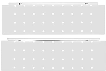 1 Pair x Perforated Sides for Soft Close Kitchen Drawer Box Modern Box Runners - White
