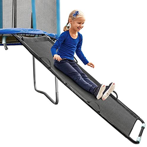 TANOSHII® Universal Trampoline Slide with Handles, Safer Than Ladder, Easy to Install, Fit All Kinds of Trampolines, Sturdy 60 Trampoline Slide for Kids