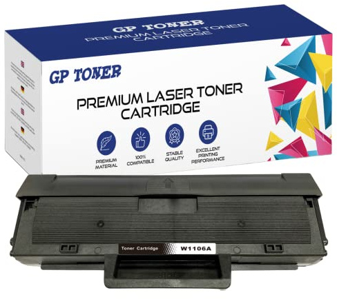 Toner XL Kompatibel mit HP W1106A 106A for HP Laser 107a 107r 107w HP Laser MFP 135a 135r 135w 135wg 137fnw 137fwg (Schwarz)