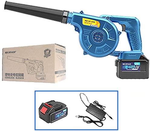 2-in-1 Electric Leaf Blower Cordless Blower and Vacuum Cleaner for Clean Pet Hair Cars Furniture Workshops Various Corners etc Standard 48900mah-battery2 (Standard 32900mah)