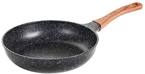 Cocina de inducción a gas Cocina general Cocina Sartén de granito antiadherente Sartén recubierta de piedra (26 cm)