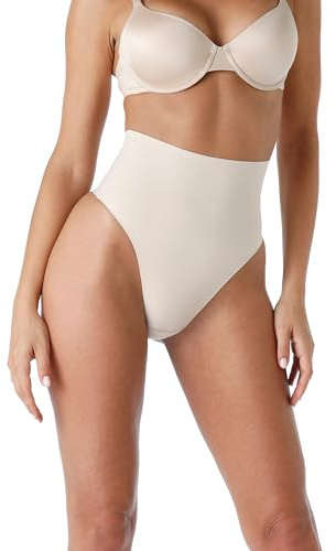 Lovable Gaine de Culotte de Rangement et de modélisation avec Taille Haute, sous-vêtements Fonctionnels, Shapewear, Smooth Shaping pour Femme, Nu Clair, M