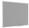 ALLboards Pinnwand Filztafel 150x120cm mit Alurahmen, Textiltafel Grau