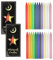 24 Stabkerzen Bunt, Kerzen Kleine Dripless für Chimes, Zauberkerze 16 cm Hoch, Baumkerzen Tropffrei, Glockenspiel, Magische Gemeinschaft, Mahnwache, Kerzenlicht, Rituale, Party-Dekoration (12 Farben)