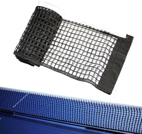 Erioscar 1 pièces 180 x 15 cm Filet de Tennis de Table, Filet Table Ping Pong Portable Noir, Table Pliable la Compétition l'entraînement, pour Entraînement de Compétition et Jeu