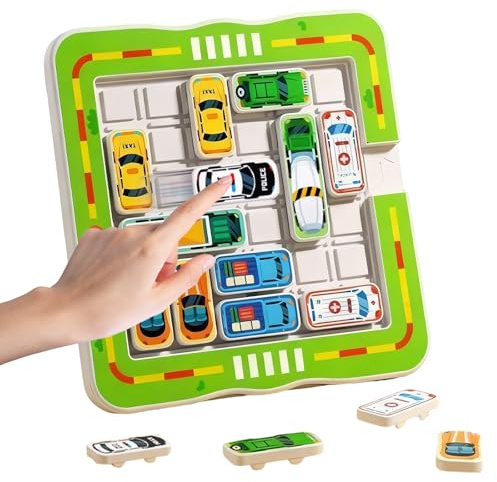 SPERMUOY Giochi di parcheggio, gioco di logica con 750 livelli, Rush Hour, gioco di parcheggio, gioco per auto, giochi di pazienza, pensiero, puzzle per bambini dai 3 ai 10 anni in su