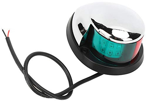 Haofy Feu de Navigation Précis pour Yacht, Lampe de Signalisation LED 12 V avec Lumières Rouges Vertes Vives et Angle de Faisceau de 225 Degrés pour les Plaisanciers sur les Navires de 35 Pieds une