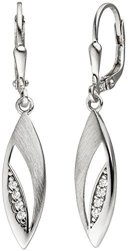Jobo Damen-Ohrringe hängend aus 925 Sterling Silber mit Zirkonia