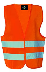Korntex Unisex Kinder Kwo100s Warnweste Standard Kinder, Orange, S EU