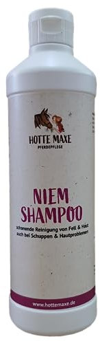 Hotte Maxe Niem Shampoo für Pferde für eine gründliche Reinigung von Fell und Haut, 500ml