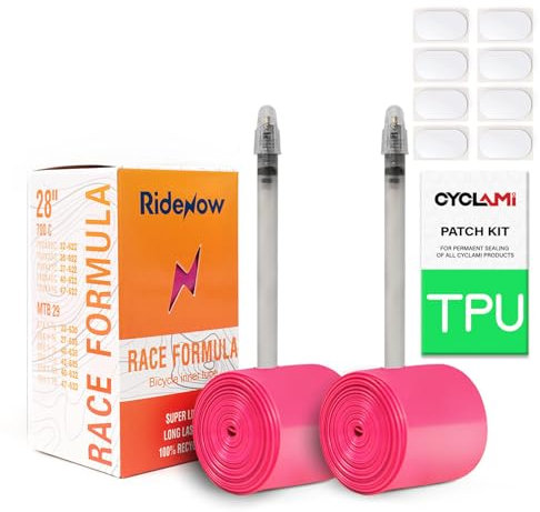 Fahrradschlauch 28 29 Zoll, 2 Stück ultraleichtes Schlauch TPU für 700c / 28 Zoll Gravel und 29 Zoll MTB-Fahrrad, kompatibel mit 700 x 32C-47C 29'' Mountainbike, FV 45 mm