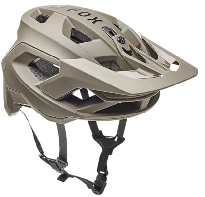 Fox Racing Speedframe Helmet Solid, CE – MTB mountain bike helmet – MIPS protection – bike helmet ventilation – adjustable fit – removable visor – Military, Size: M