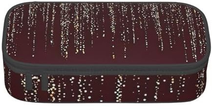 Cxzmnba Red Rose Floral Pencil Case for Boys and Girls, Back-to-School Essential, Student Supplies, Pencil Bag