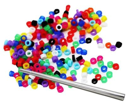 200 anillos para patas de pájaros para loros, pinzones, canarios y diamantes de Gould. Entrega en colores aleatorios.,Multi,4 mm
