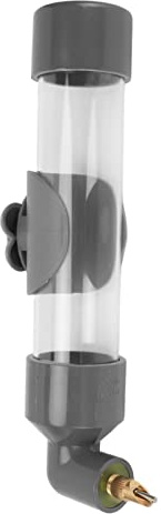para Loro, Dispositivo de Consumo automático de Bebida, Botella de Agua Potable de Aves acrílicas seguras, alimentador de Agua de pájaros para Loro pequeño/Mediano/Grande (Gris)