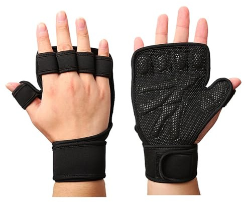 Oxxggkao Guantes de entrenamiento con muñeca para levantamiento de pesas, ciclismo, deportes para gimnasio, fitness, senderismo, entrenamiento con muñeca, ciclismo, levantamiento de pesas para hombre