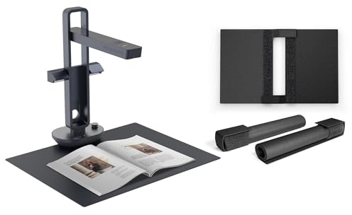 CZUR Aura Book Scanner with Assistive Cover – Overhead Document Scanner, Flatten Curved Pages, Fast Scanning with OCR for Books, Home, Study & Office