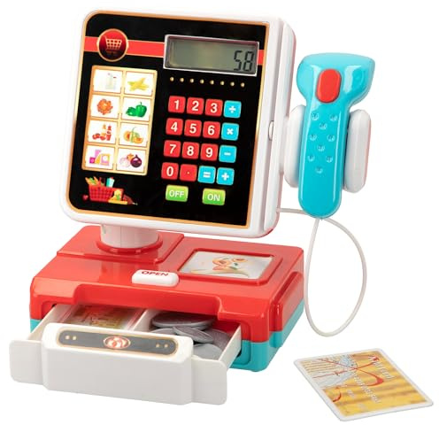 ColorBaby - Caja registradora con luz, Sonido y Accesorios My Market (46588)