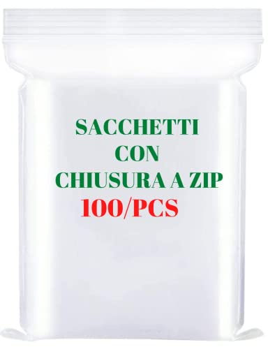 Bustine trasparenti richiudibili | buste trasparenti con chiusura | sacchetti plastica richiudibili | sacchetti con chiusura zip resistenti con chiusura a zip piccoli per alimenti imballaggi 10x15
