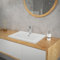 ECD Germany Waschbecken Waschtisch 610 x 465 x 175 mm Keramik Weiß Einbaubecken Einbauwaschbecken Waschschale Handwaschbecken Einbauwaschtisch Aufsatzwaschbecken Spülbecken Wasserfall Waschschüssel