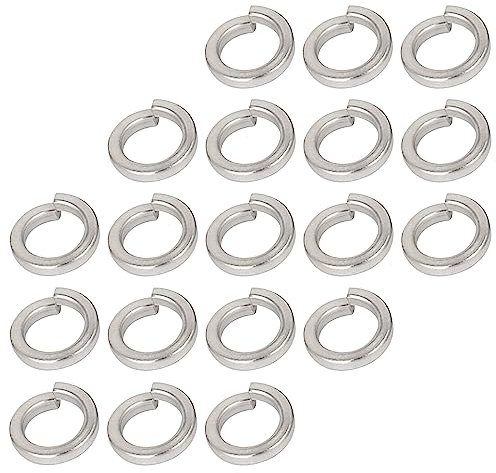METALLIXITY Division Serrure Rondelle (3/8) 100pcs, 316 Inox Acier Ressort Serrure Rondelle Élastique Joint - pour Ménage Applications