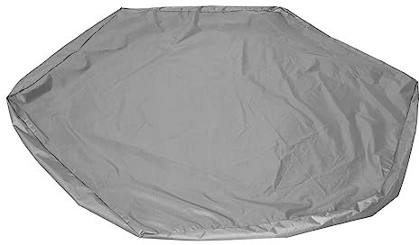 Copertura Protettiva per Sabbiera per Bambini Esagonale Impermeabile Protezione per Piscina da Giardino Tenda da Sole Nera 140x110x20 Cm Con Coulisse può Coprire Saldamente la