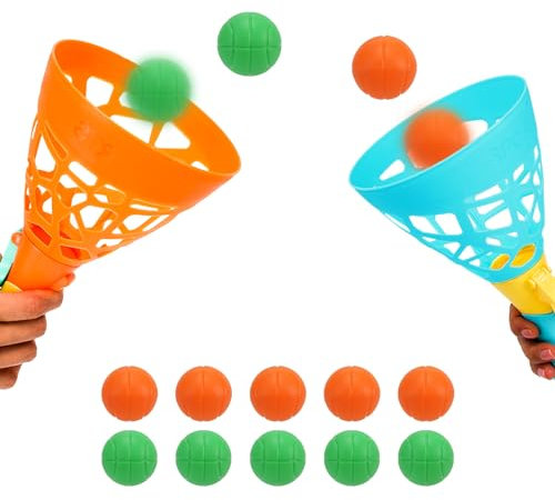 Weaqen Pop and Catch Ball Game Set - Indoor Outdoor Toys for 3-12 Year Olds, Ideal for Family Gathering, Boost Hand - Eye Coordination