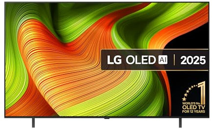 LG OLED65B56LA 65-Inch OLED AI 4K UHD Smart TV, (α8 AI Processor, Dolby Atmos, Freeview Play and Amazon Alexa, 120Hz) [Model 2025]