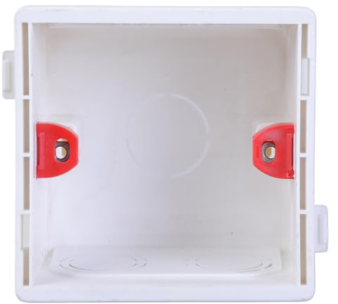 Recessed Outlet Mounting Box White 86 Type Wall Mounted Single Gang Junction Box Protection-Box Panel Base