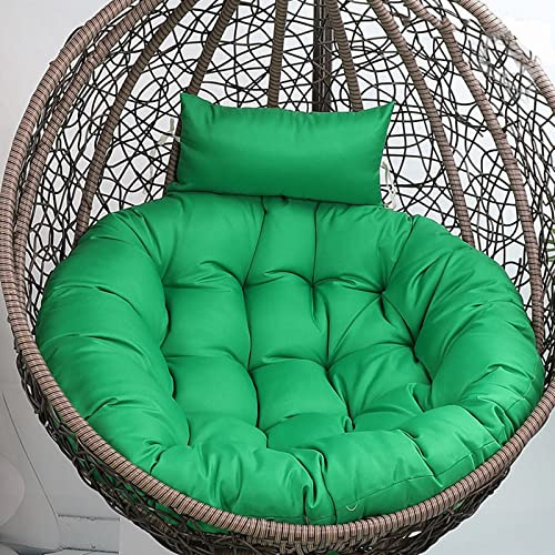 Hängande äggstol med stativ och kudde – mysig inomhus/utomhus gungstol för avkoppling elegant vit design 105 x 90 cm perfekt för uteplats trädgård balkong