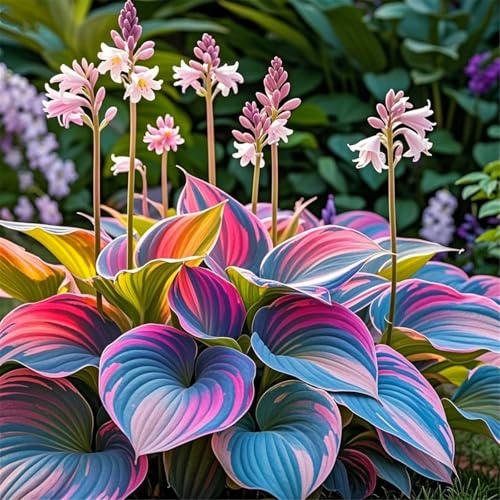 Raras Hosta Bulbo,DecoracióN Del Patio,Tolerantes Al FríO Y A La Sombra,Hostas,Cobertura Del Suelo,Rizoma De Hosta-6 Bulbo-H