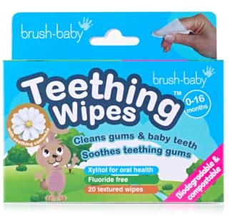 Teething Relief Finger Sleeve Wipes with Camomile - 20 Sleeves