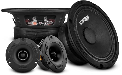 DS18 Car Speaker Tweeters 6.5 Inch 480w Watt 4Ohm Combo Package Pro-GM6.4PK