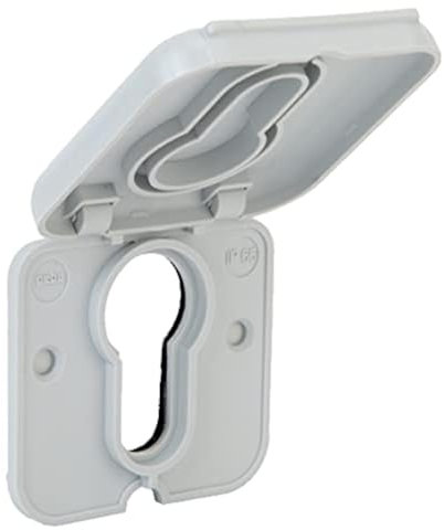 geba Regenschutzkappe Abdeckung Wetterschutz Sichtschutz für Profilhalbzylinder Schlüsselschalter zum Kleben oder Verschrauben IP65