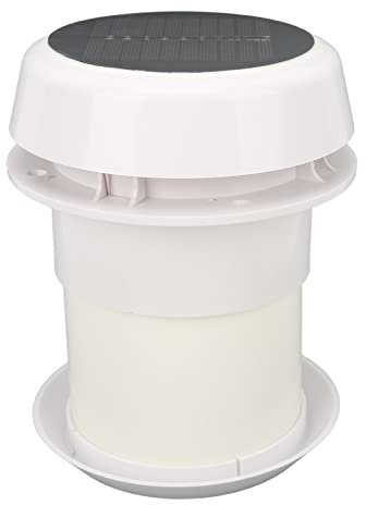 UPALDHOU Ventilateur de Toit pour Camping-car, Ventilateur D'extraction de Toit DC12V RV, Silencieux, à énergie Solaire, pour Camping-cars, Caravanes, Navires, Yachts