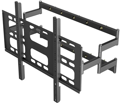 UNHO Swivel TV Wall Bracket for 55-100 Inch TV, Full Motion TV Mount with Articulating Dual Arm Heavy Duty Max VESA 800x600mm up to 120KG