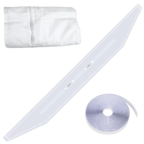 Eventerde Kit di Sigillatura Per Finestra Del Condizionatore - Isolamento Finestra Senza Foratura - Tapparella Adesivo Di Ricambio Riducente Le Correnti D'Aria Per Casa Camping-Car Garage Cantina