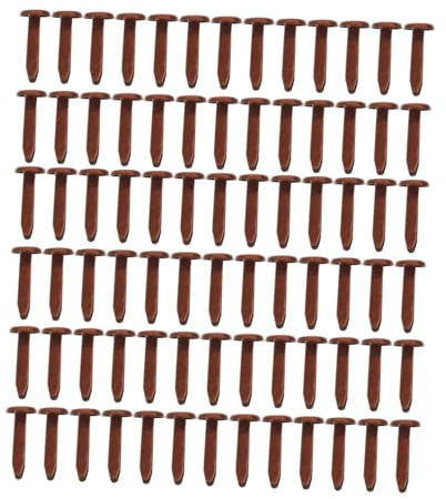 NOLITOY 200 Pezzi Mini Brads in Ferro Color Bronzo Antico, Fermacampioni Fai da Te per Ragazzo Ragazza, Accessori Scrapbooking Artigianato, Resistenti e Sicuri per Lavoretti Manuali