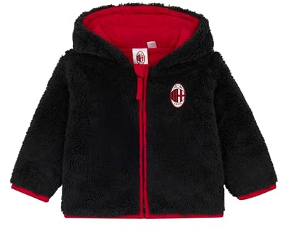 A.C. Milan - Giacca Invernale Teddy, Giacca da Neonato, Prodotto Ufficiale, Taglia 6 Mesi