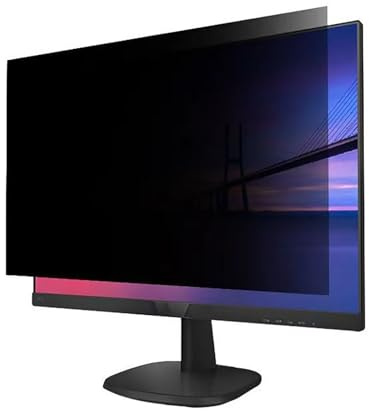 WSDAV Kratzfeste Displayschutzfolie für Computermonitore (20–27 Zoll) im 16:9- und 16:10-Format mit Blickschutz gegen neugierige Blicke für Desktop-PCs und LED-Monitore,20in 16:9